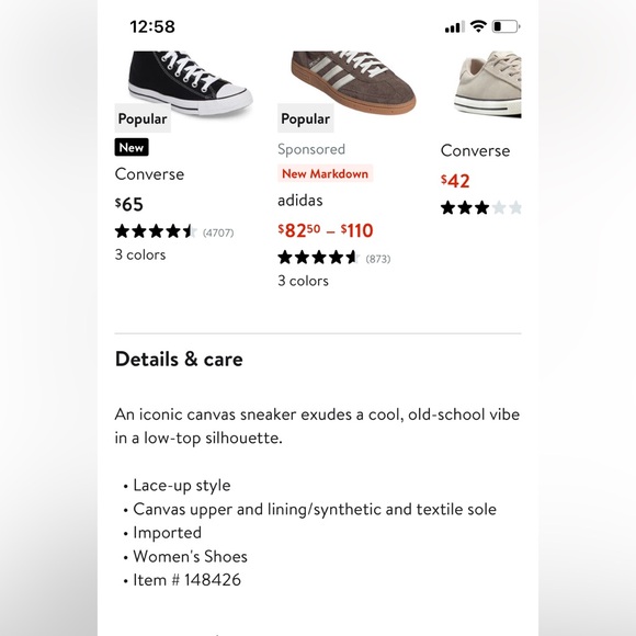 Converse Chuck Taylor All Star Low Top Sneakers Unisex: Men’s 4.5 / Women’s 6.5 - Picture 3 of 10